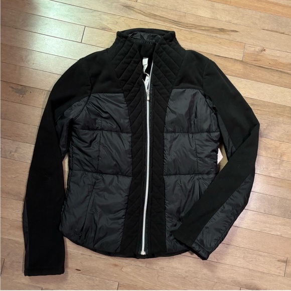 Lululemon Insulated Black Full Zip Jacket Size 10 - Picture 1 of 9